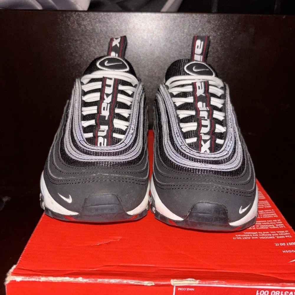 Black And Grey Reflective Nike Air Max 97 GS Youth Size 5.5Y